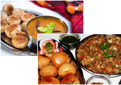 Dal Bhaati Churma and Litti Chokha