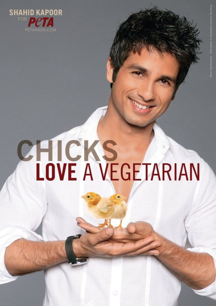 Shahid Kapoor featuring in the list of vegetarian actors