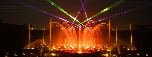 water show at Akshardham Gandhinagar